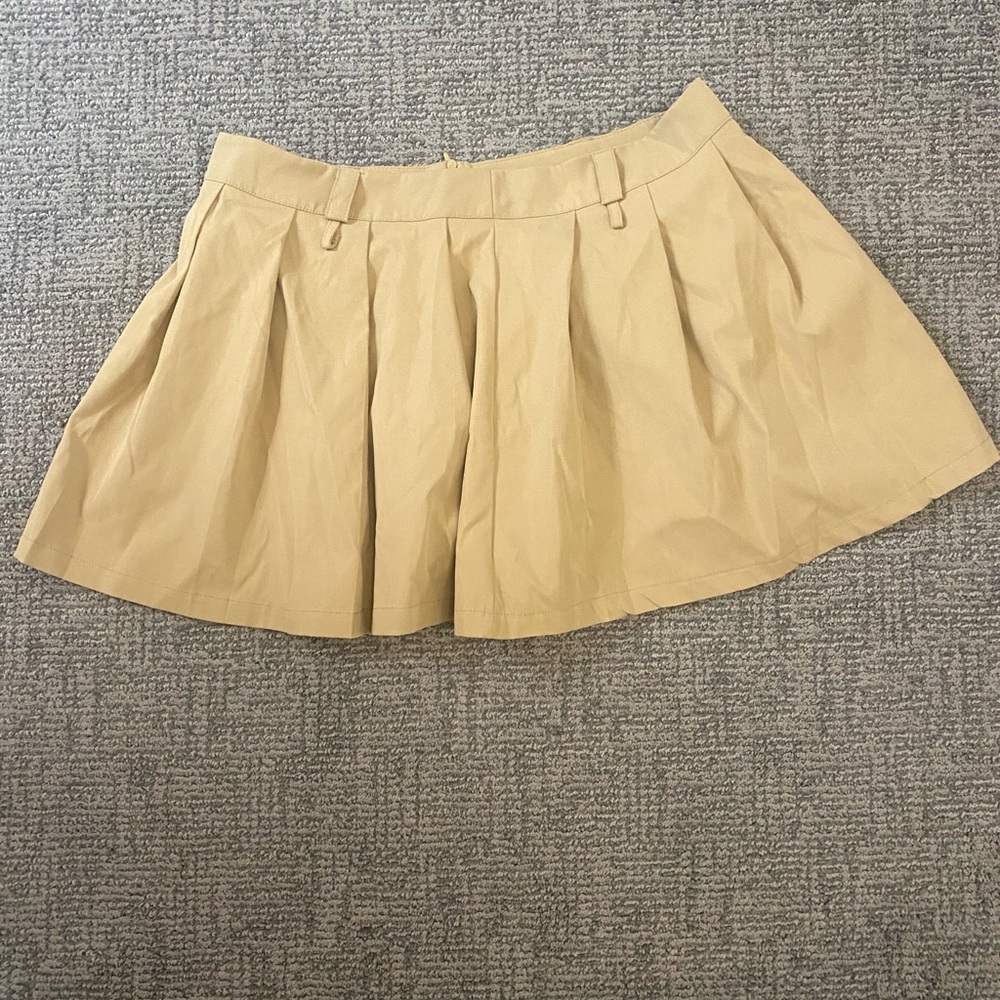 Pleated Mini Skirt